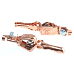 5 pcs - Mueller Electric Crocodile Clip, Copper Contact, 10A