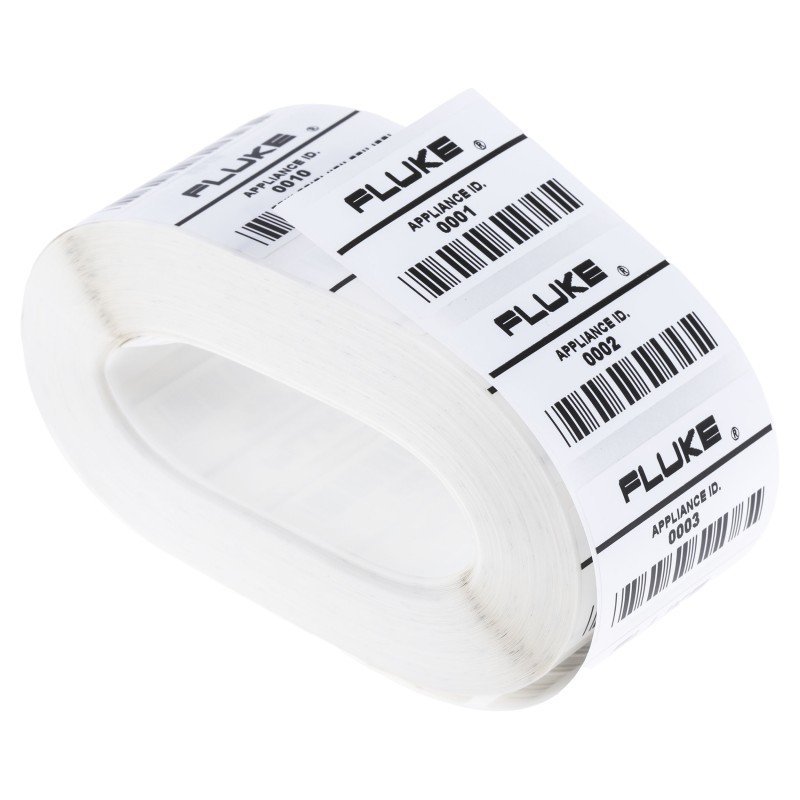 1 Reel of 1000 - Fluke APP1000 PAT Testing Label, For Use With 6000 Series