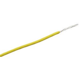 1 Reel of 5 M - RS PRO Yellow 2.5 mm² Hook Up Wire, 462/0.08 mm, 5m, Silicone Rubber Insulation