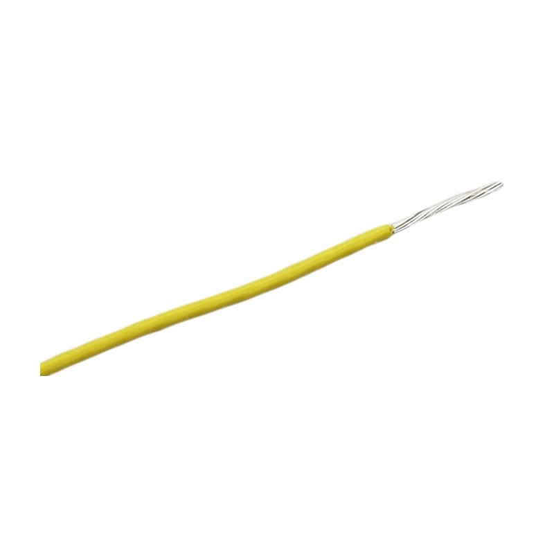 1 Reel of 5 M - RS PRO Yellow 2.5 mm² Hook Up Wire, 462/0.08 mm, 5m, Silicone Rubber Insulation