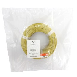 1 Reel of 5 M - RS PRO Yellow 2.5 mm² Hook Up Wire, 462/0.08 mm, 5m, Silicone Rubber Insulation