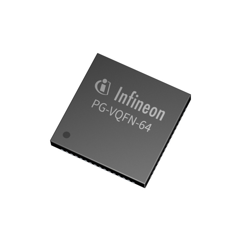 50 pcs - Infineon XMC1404Q064X0200AAXUMA1 ARM 32-bit Cortex-M0 Microcontroller, XMC1400, 64-Pin VQFN