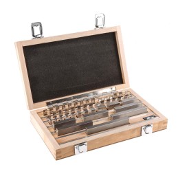 1 Set - RS PRO Gauge Block Set Steel Metric, 47 piece With UKAS Calibration