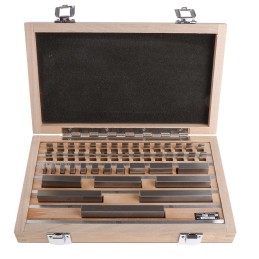 1 Set - RS PRO Gauge Block Set Steel Metric, 47 piece With UKAS Calibration