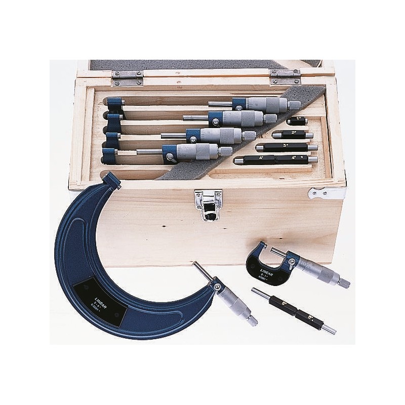 1 Set - RS PRO External Micrometer, Range 0 mm -150 mm, With UKAS Calibration