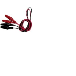 1 Set - Teishin Electric Crocodile Clip Lead, Black, Red, 1m Lead Length