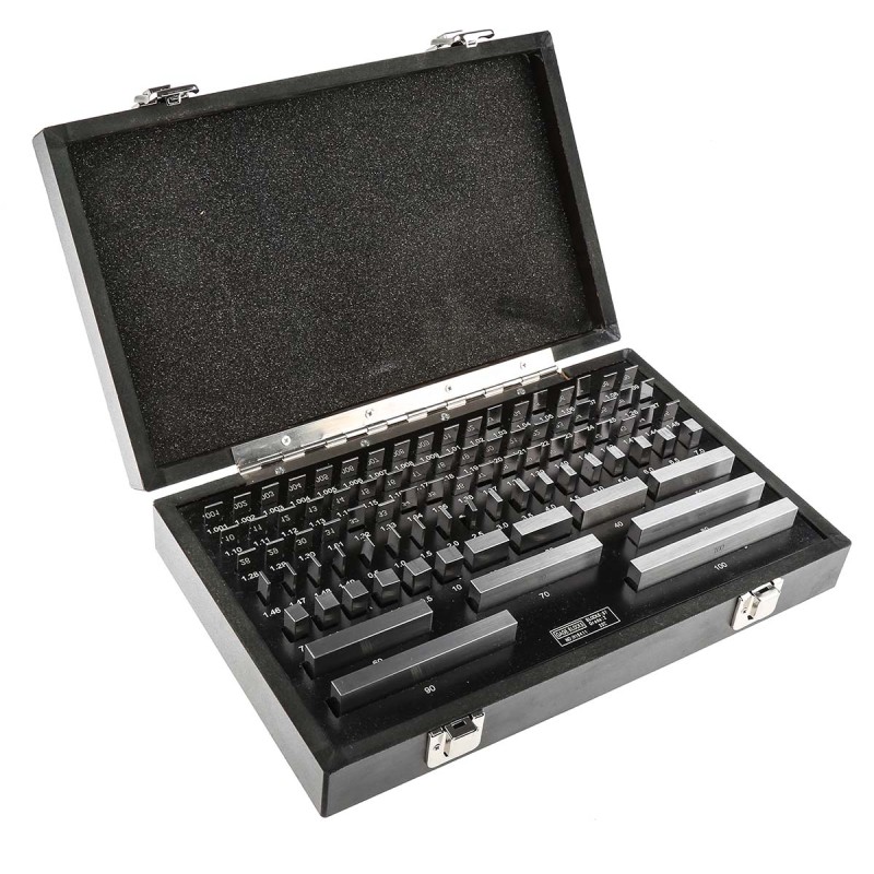 1 Set - RS PRO Gauge Block Set Steel Metric, 87 piece With UKAS Calibration