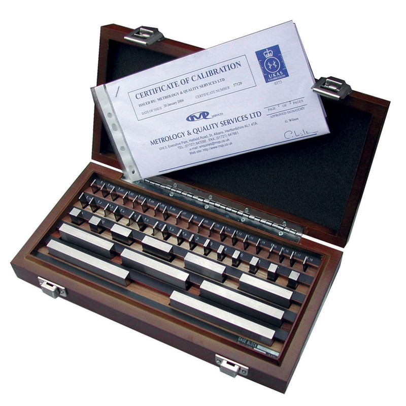 1 Set - RS PRO Gauge & Angle Block Set Imperial, 81 piece With UKAS Calibration