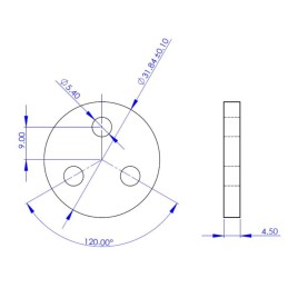 1 Set - RS PRO Tachometer Cone & Wheel