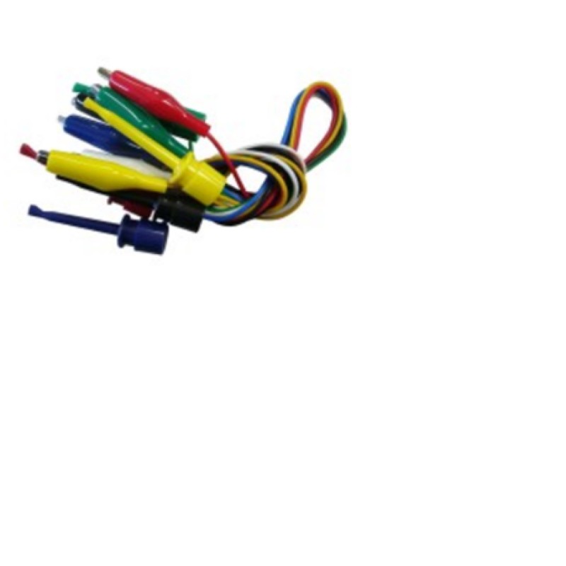 1 Set - Teishin Electric Crocodile Clip Lead, 500mm Lead Length