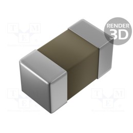 100 pcs x WALSIN - 0201B102K500CT - Capacitor: ceramic, MLCC, 1nF, 50V, X7R, ±10%, SMD, 0201