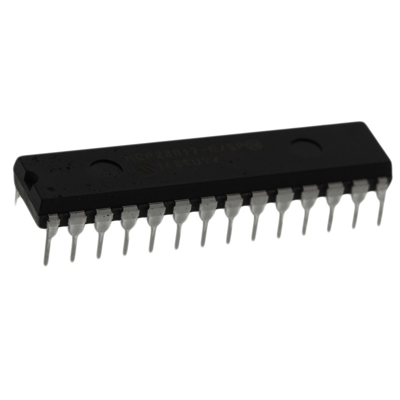 15 pcs - Microchip 16-Channel I/O Expander I2C, Serial 28-Pin SPDIP, MCP23017-E/SP