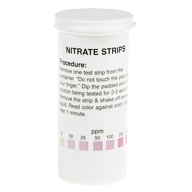 1 Tube of 50 - Single Parameter(s) Nitrate Test Strips, max. measurement 500ppm - 50 strips