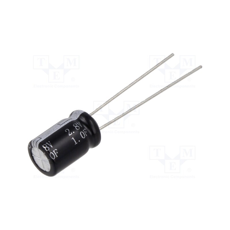 640 pcs x BIGCAP - BRP002R8L105FC - Supercapacitor, THT, 1F, 2.8VDC, Ø8x13mm, 200mΩ, -40÷65°C