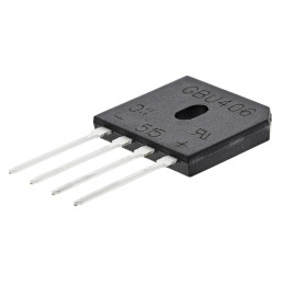 20 pcs - Diodes Inc Bridge Rectifier, 4A, 600V, 4-Pin