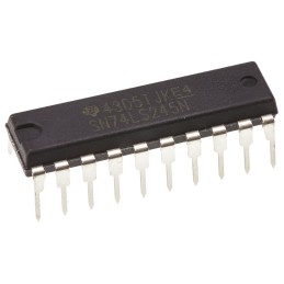 20 pcs - Texas Instruments SN74LS245N, 1 Bus Transceiver, 8-Bit Non-Inverting TTL, 20-Pin PDIP