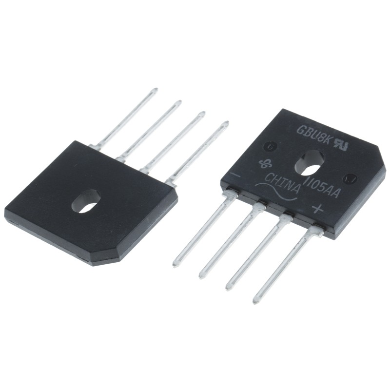20 pcs - onsemi Bridge Rectifier, 8A, 800V, 4-Pin