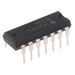 25 pcs - Texas Instruments NE556N, Timer Circuit, Dual, 14-Pin PDIP