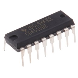 25 pcs - Texas Instruments CD4510BE 4-stage Through Hole BCD Counter, 16-Pin PDIP