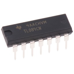 25 pcs - TL084CN Texas Instruments, Op Amp, 3MHz, 14-Pin PDIP