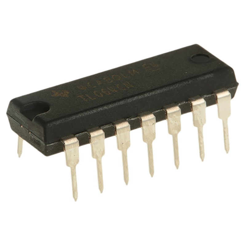 25 pcs - TL064CN Texas Instruments, Op Amp, 1MHz, 14-Pin PDIP