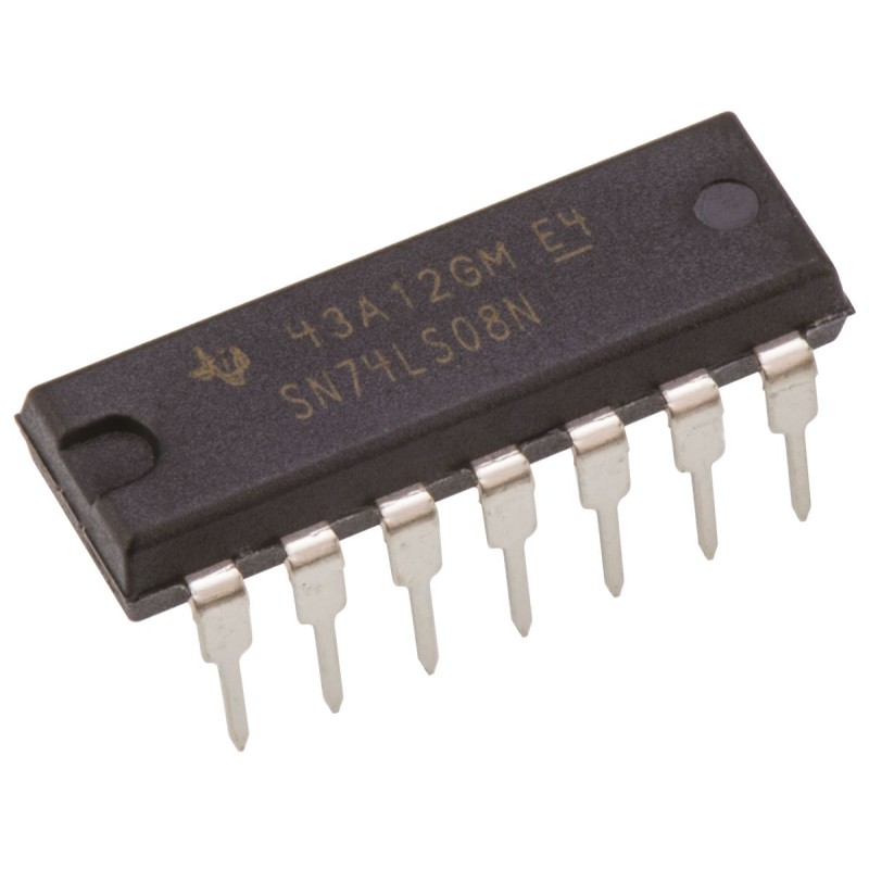 25 pcs - Texas Instruments SN74LS08N, Quad 2-Input AND Logic Gate, 14-Pin PDIP