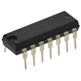 25 pcs - Texas Instruments SN74AC14N Hex Schmitt Trigger CMOS Inverter, 14-Pin PDIP