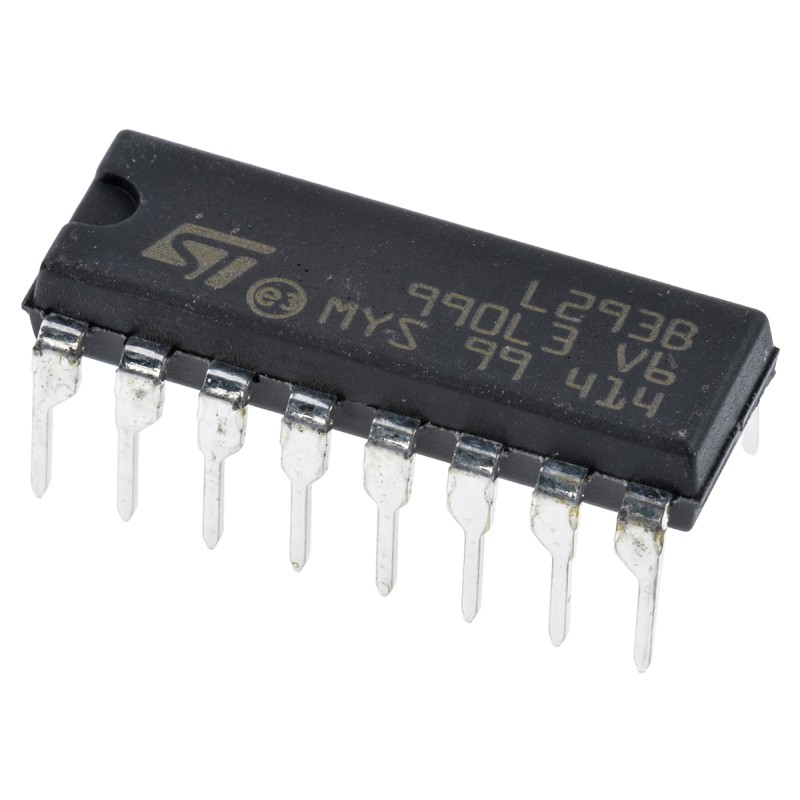 25 pcs - STMicroelectronics L293B, Brushed Motor Driver IC, 36 V 1A 16-Pin, PDIP