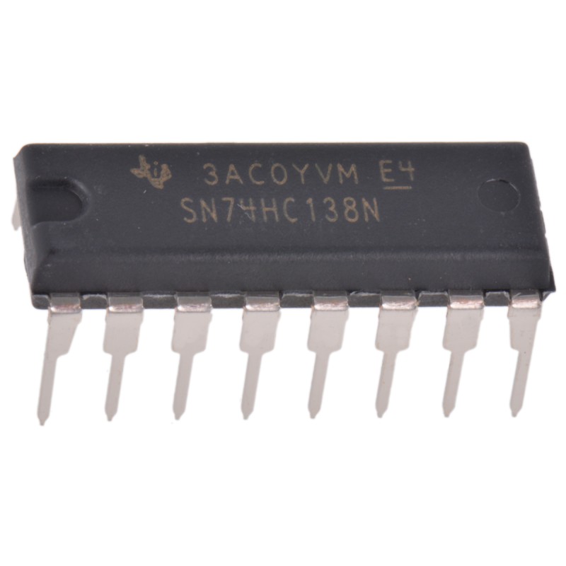 25 pcs - Texas Instruments SN74HC138N, Decoder, 16-Pin PDIP