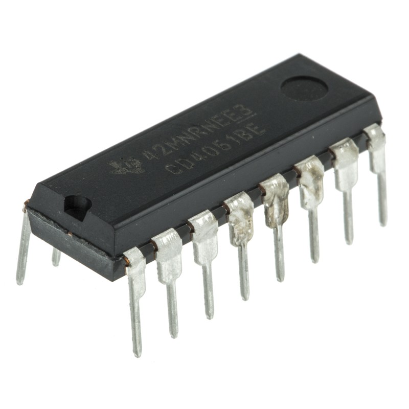 25 pcs - Texas Instruments CD4051BE Multiplexer Single 8:1 5 V, 9 V, 12 V, 15 V, 18 V, 16-Pin PDIP