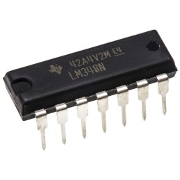 25 pcs - LM348N Texas Instruments, Precision, Op Amp, 1MHz, 14-Pin PDIP