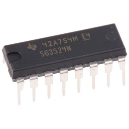 25 pcs - Texas Instruments SG3524N, Dual PWM Controller, 40 V, 450 kHz 16-Pin, PDIP
