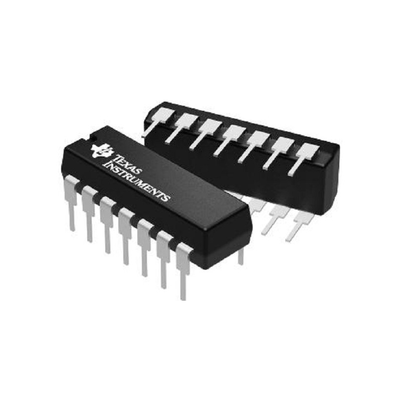 25 pcs - Texas Instruments SN74HC125N, Quad-Channel Positive 3-State Quad Buffer & Line Driver, 14-Pin PDIP