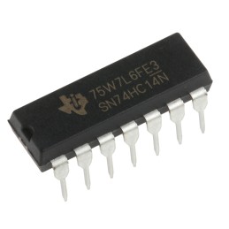 25 pcs - Texas Instruments SN74HC14N Hex Schmitt Trigger Inverter, 14-Pin PDIP