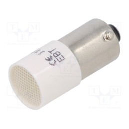1 pcs x CML INNOVATIVE TECHNOLOGIES - 1882412W - Indicator: LED, BA9S,T10, white, plastic, 110VAC, 110VDC, -20÷60°C