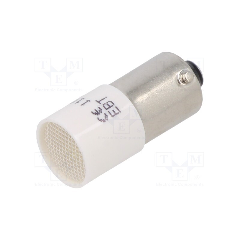 1 pcs x CML INNOVATIVE TECHNOLOGIES - 1882412W - Indicator: LED, BA9S,T10, white, plastic, 110VAC, 110VDC, -20÷60°C