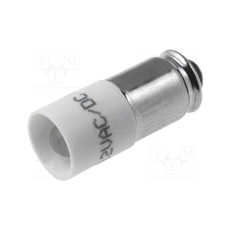 1 pcs x CML INNOVATIVE TECHNOLOGIES - 1512125W3D - LED lamp, white, T1, 12V, No.of diodes: 1