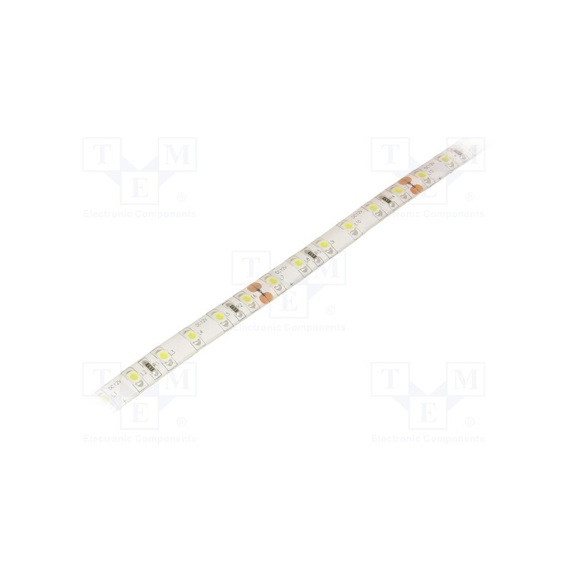 1 m x OPTOFLASH - OPWH3528-9612EG - LED tape, white cold, 3528, 12V, LED/m: 96, 8mm, white PCB, 120°