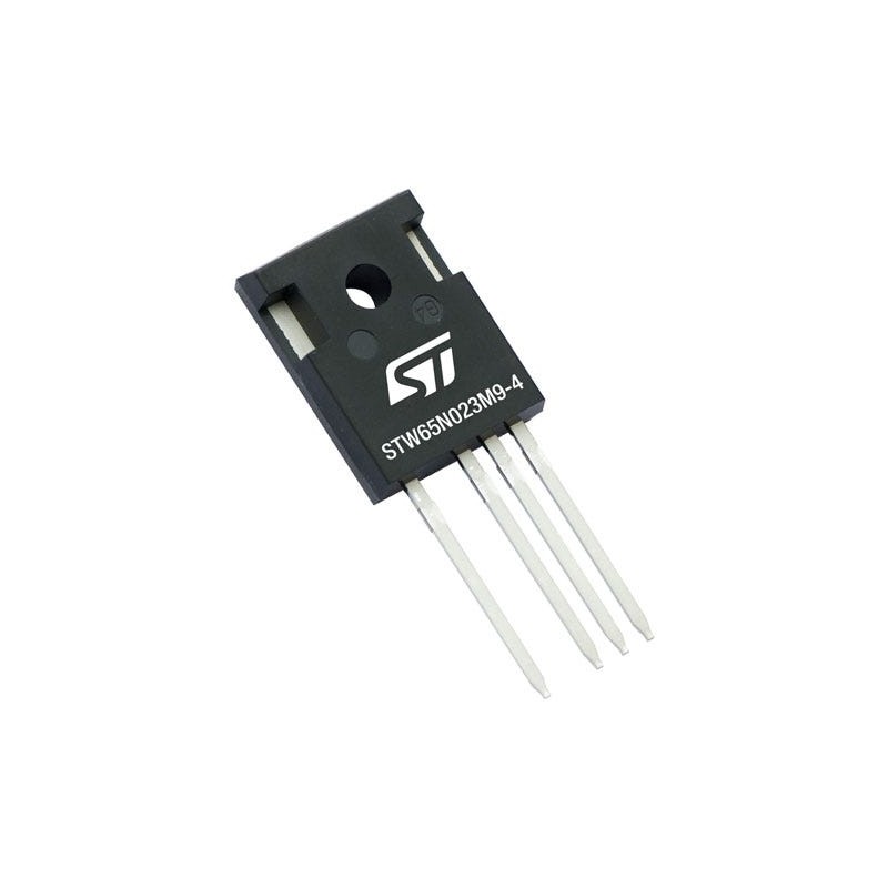 30 pcs - Dual Silicon N-Channel MOSFET, 92 A, 92 A, 4-Pin TO247-4 STMicroelectronics STW65N023M9-4