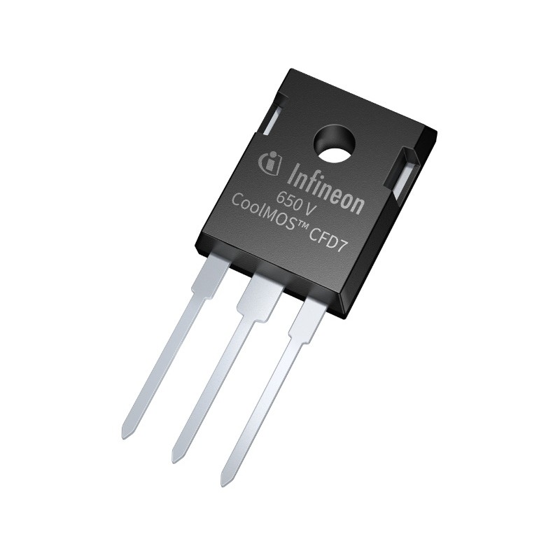 30 pcs - N-Channel MOSFET, 106 A, 650 V, 3-Pin TO-247 Infineon IPW65R018CFD7XKSA1