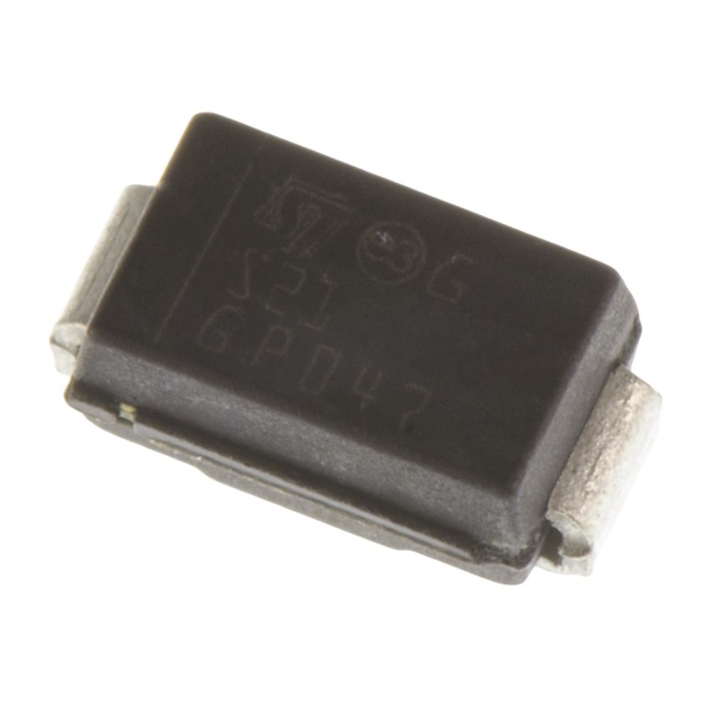 50 pcs - STMicroelectronics 100V 2A, Schottky Diode, 2-Pin DO-214AC STPS2H100A