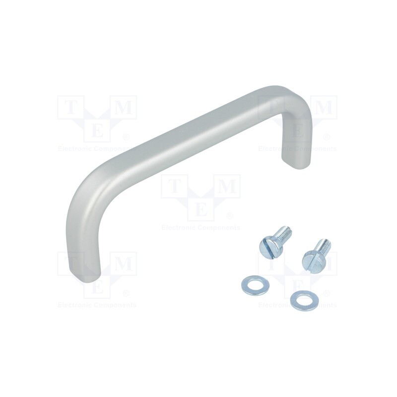 1 pcs x MENTOR - 277.6 - Handle, aluminium, grey, H: 39mm, L: 108mm, W: 12mm
