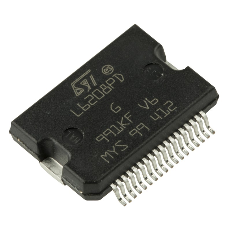 31 pcs - STMicroelectronics L6208PD, Stepper Motor Driver IC, 52 V 2.8A 38-Pin, PowerSO
