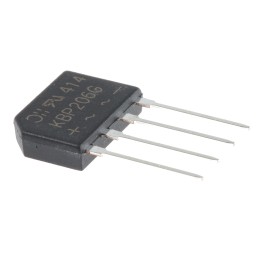 35 pcs - Diodes Inc Bridge Rectifier, 2A, 600V, 4-Pin