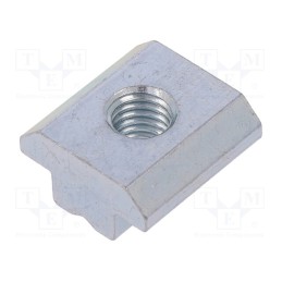 1 pcs x FATH - 96038 - Nut, for profiles, Width of the groove: 10mm, steel, zinc, T-slot