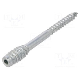 1 pcs x BOSSARD - 1038133 - Screw, for wood, 6x80, Head: without head, hex key, HEX 4mm, steel