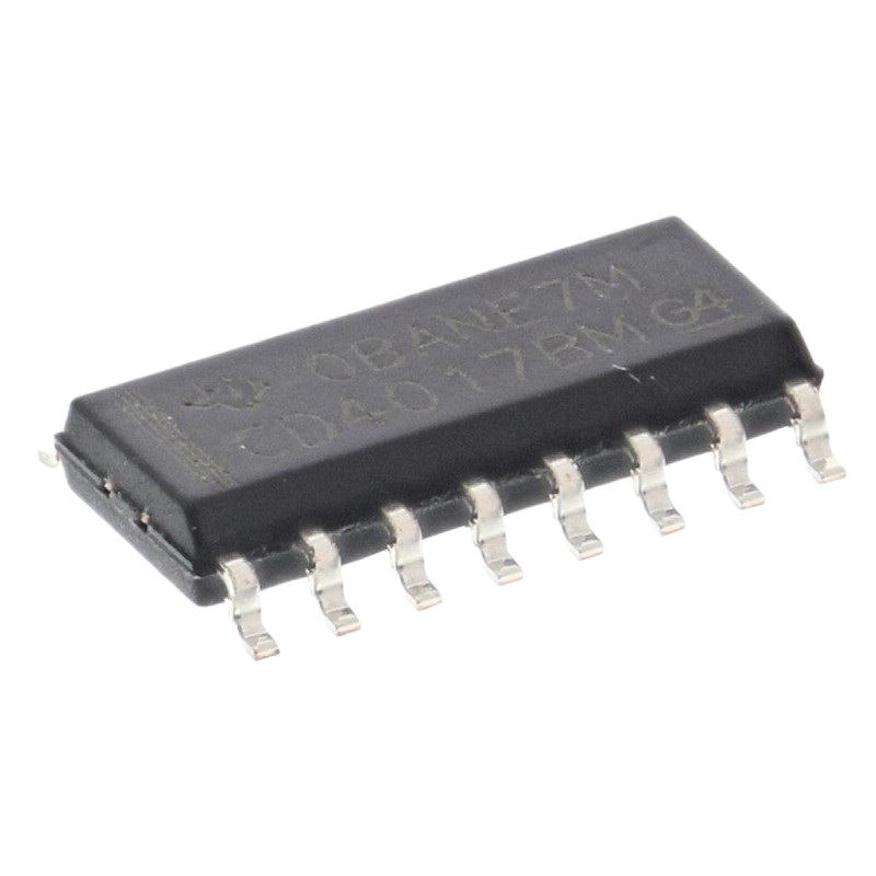 40 pcs - Texas Instruments CD4017BM 5-stage Surface Mount Decade Counter, 16-Pin SOIC