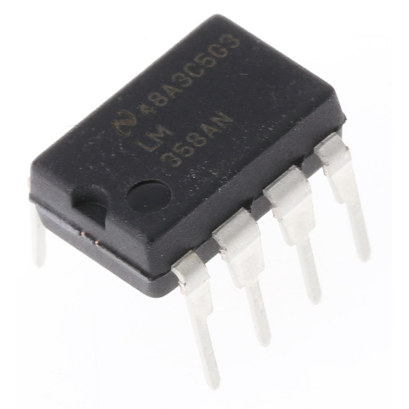 40 pcs - LM358AN/NOPB Texas Instruments, Precision, Op Amp, 3 - 32 V, 8-Pin PDIP