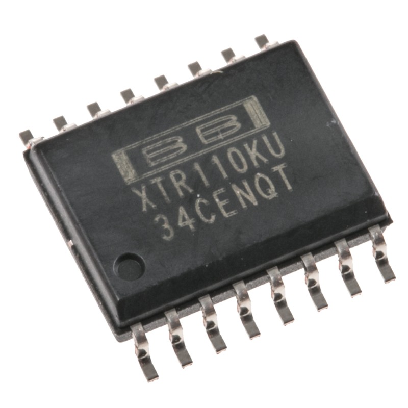 40 pcs - XTR110KU Texas Instruments, 4 - 20 mA Current Loop Transmitter 16-Pin SOIC