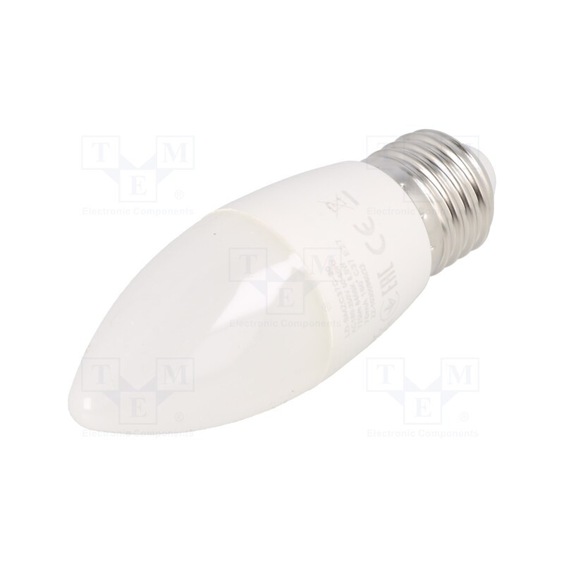 1 pcs x GTV Poland - LD-SMZC37C-80 - LED lamp, cool white, E27, 230VAC, 720lm, 8W, 160°, 6400K